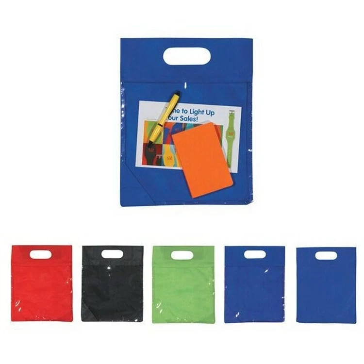 Clear View Exhibition Tote Bag, custom non-woven bag with logo imprint 1