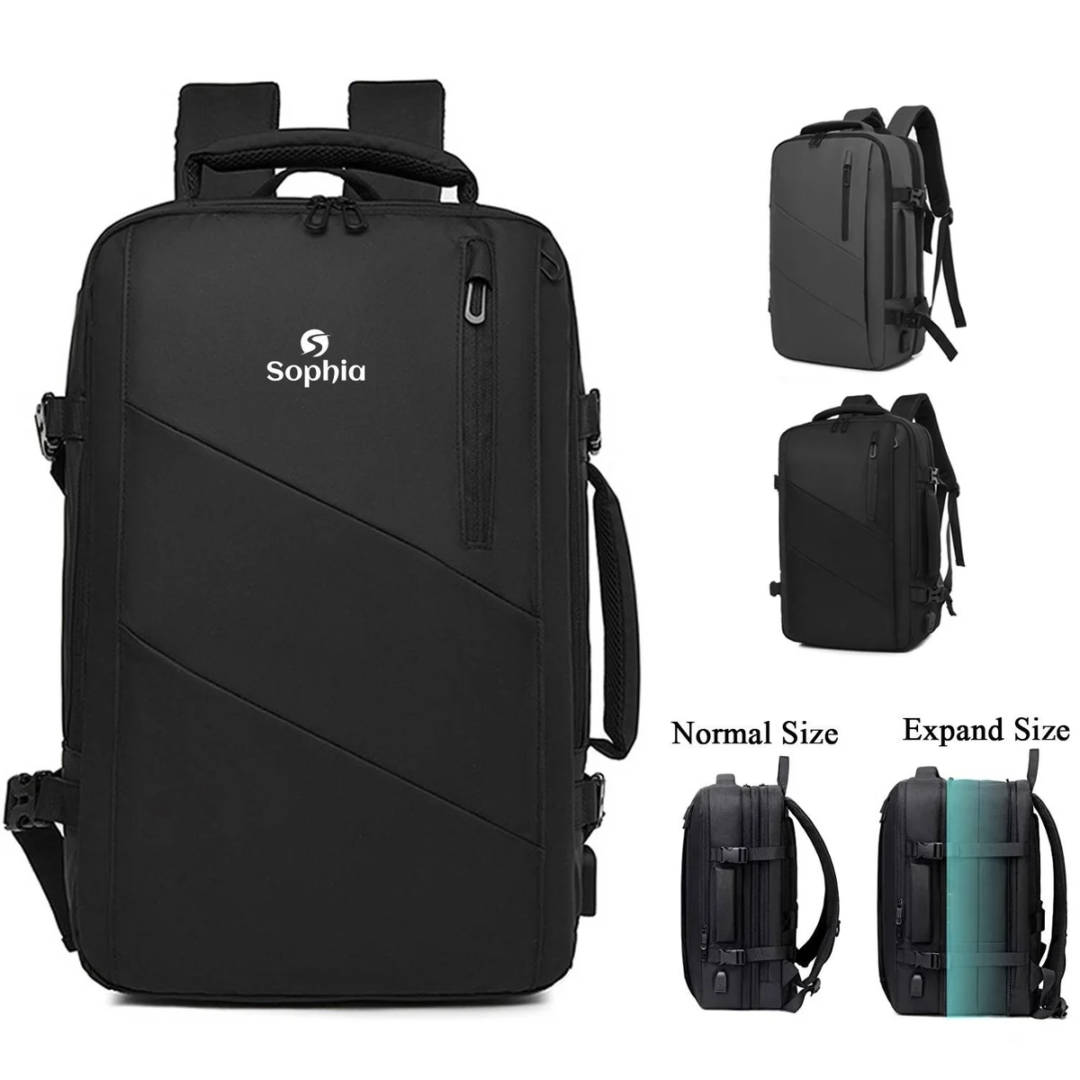 Expandable Travel Shoulder Backpacks 1