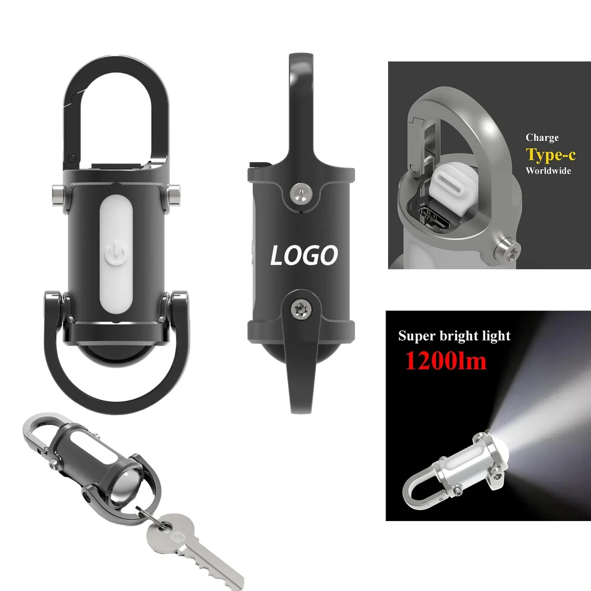 Waterproof Keychain Flashlight 1