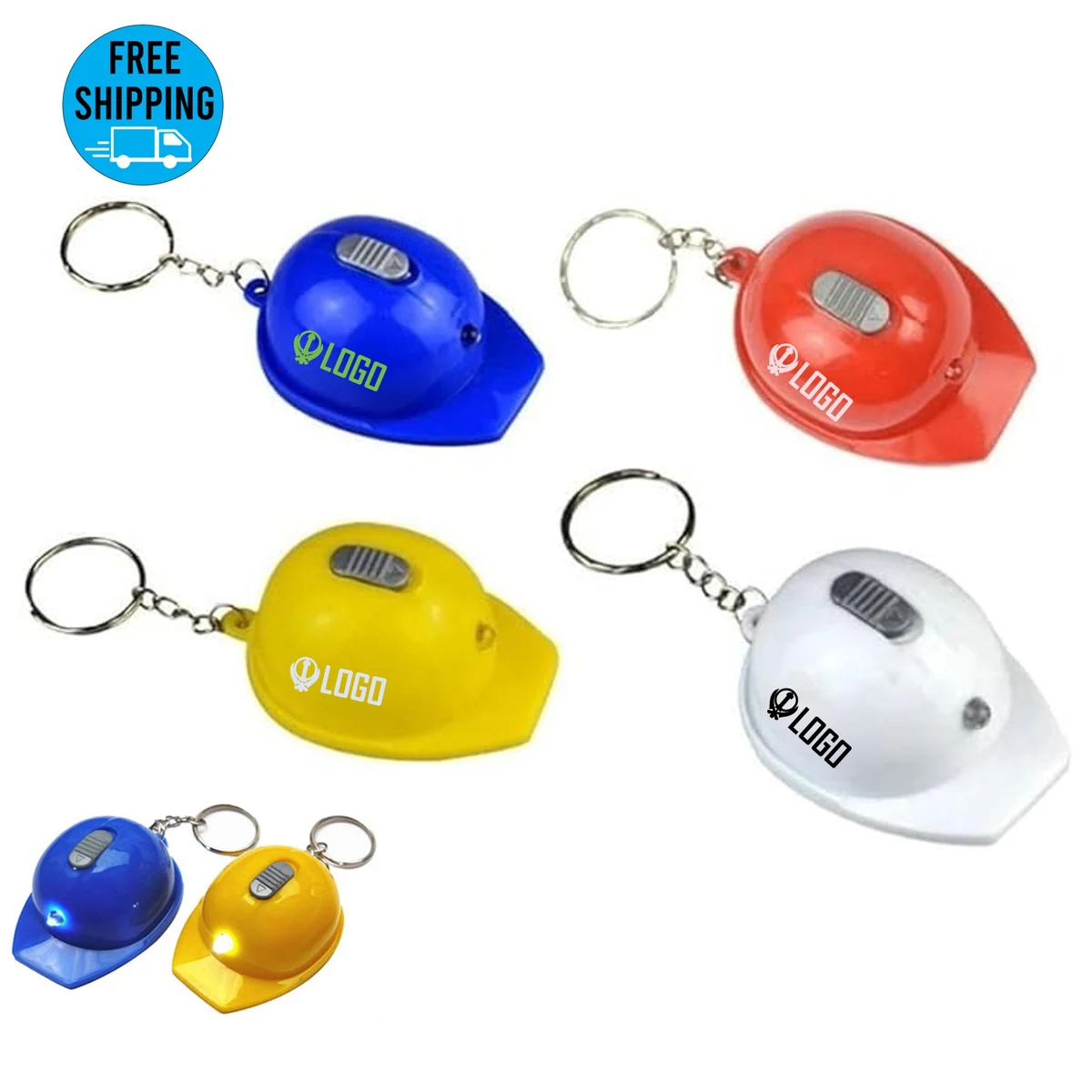 Helmet Keychain flashlight Bottle Openers 1