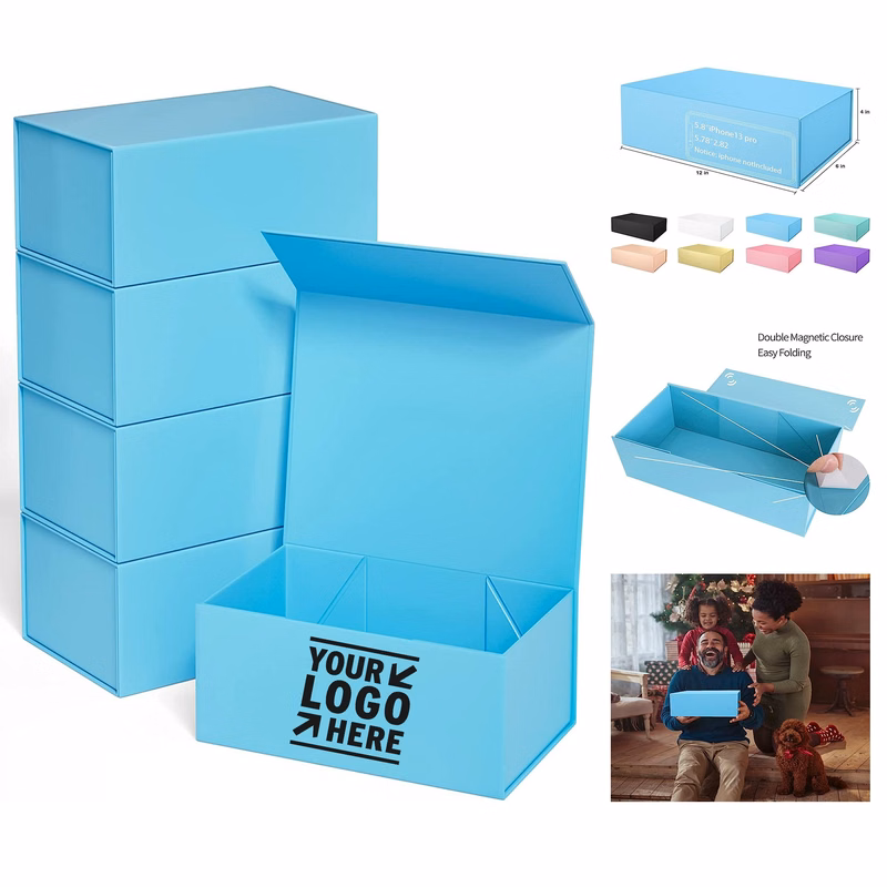 12" x 6" x 4" Gift Boxes with Magnetic Closure Lid