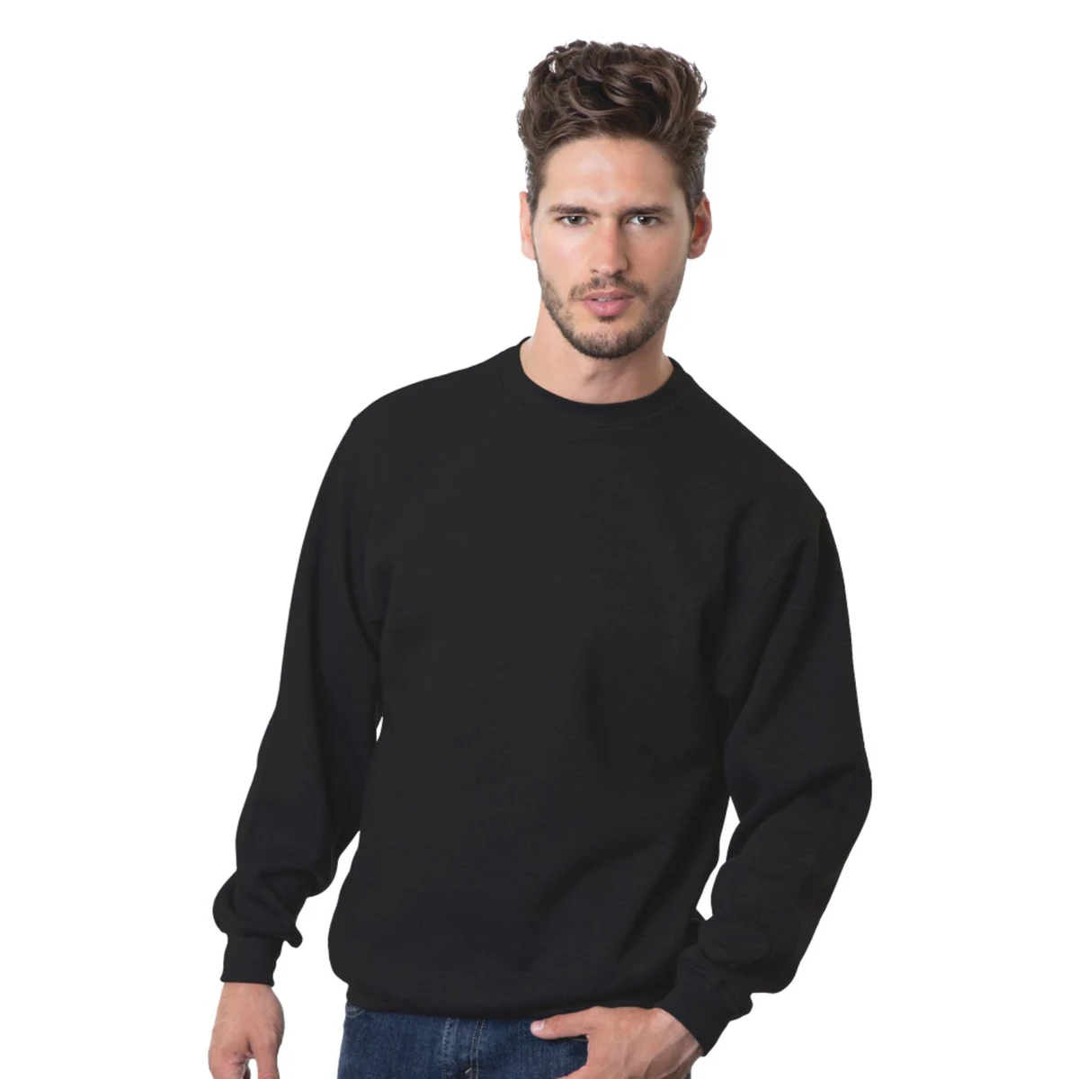 Made In USA 100% Pre-Shrunk Unisex crewneck Fleece, custom hoodie or sweatshirt with logo imprint 1