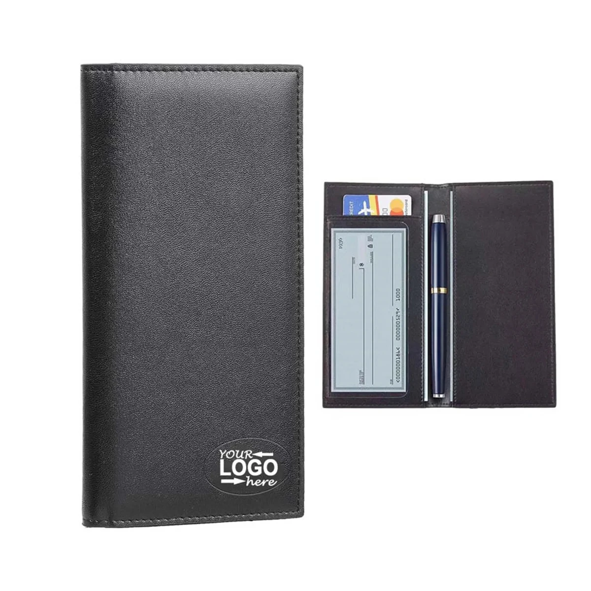 Premium Leather Checkbook Cover 1