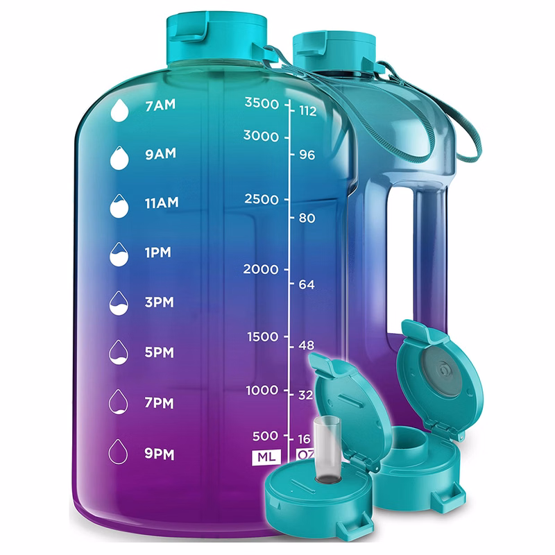 1 Gallon Water Bottle with Time Marker
