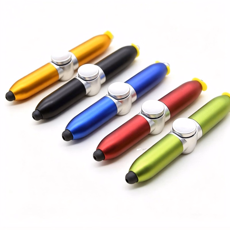 Fidget LED Light Spinner Stylus Pen