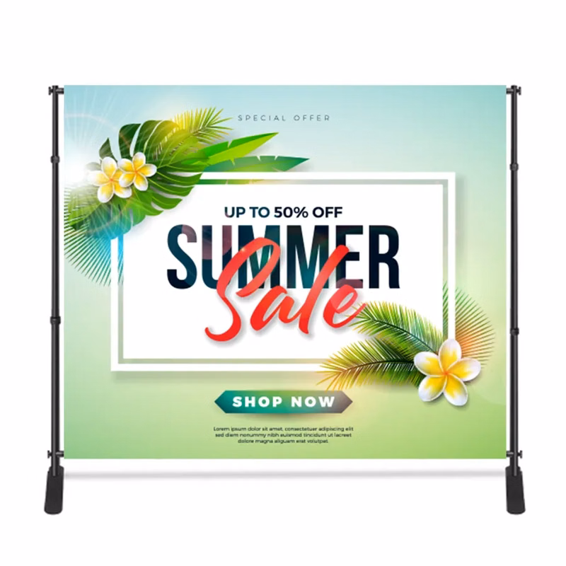 Adjustable Stand Banner