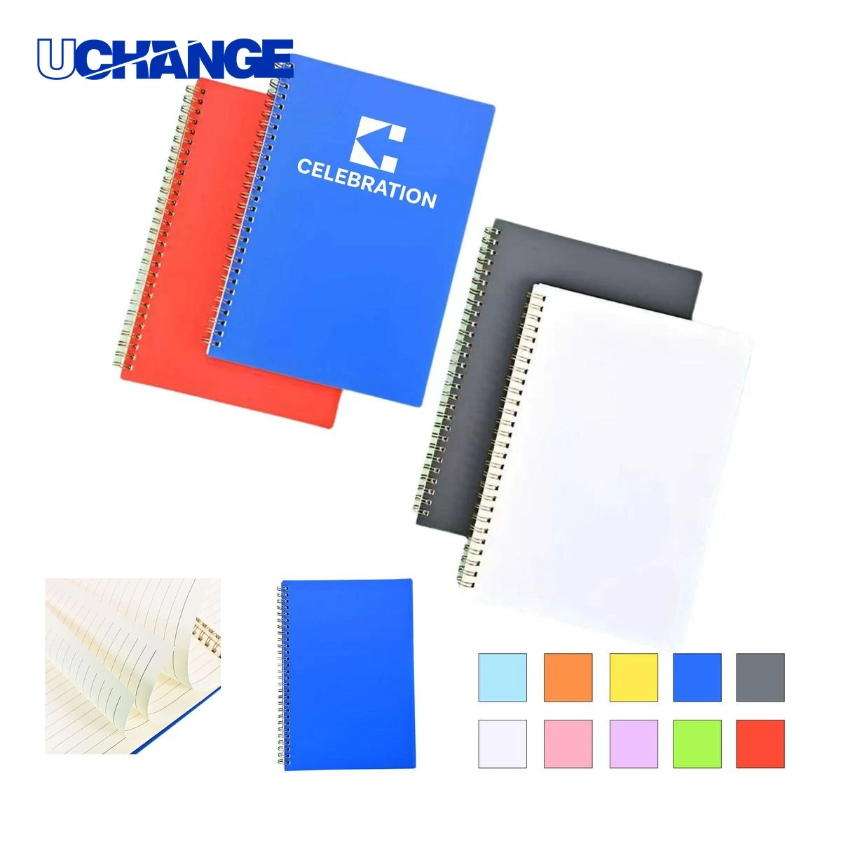 Customized Colored Horizontal Coil Notebook Journal 1