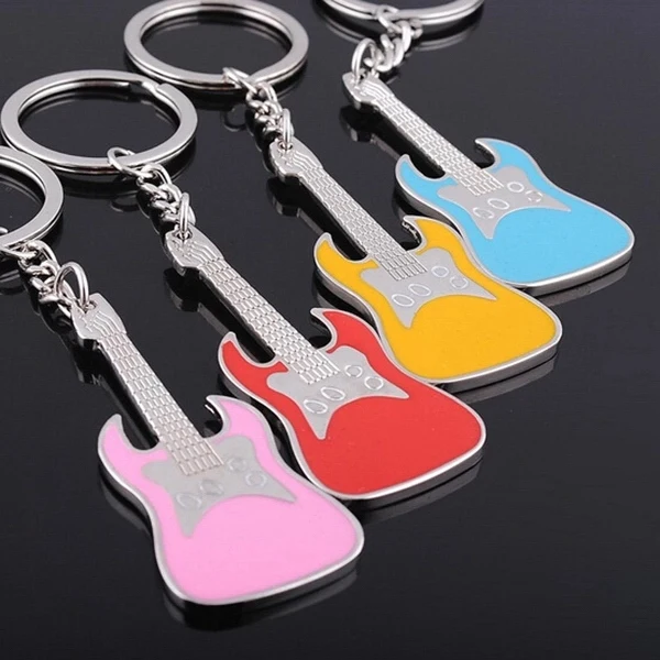 Aluminum Guitar Keychain 1