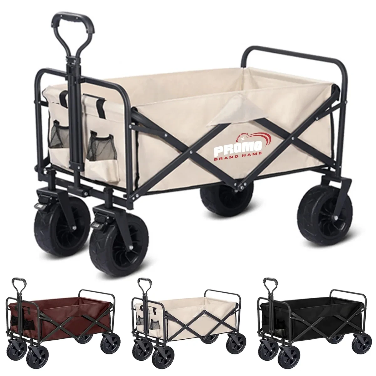 5'' 8" Outdoor Wagon Collapsible Camping Hand Trolley Carts 1