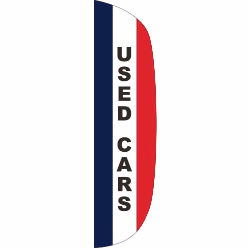 "USED CARS" 3' x 12' Message Flutter Flag