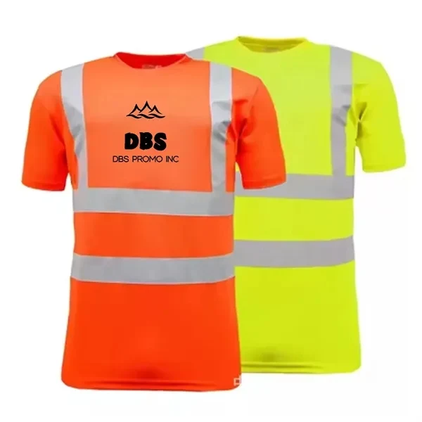 High-Visibility Reflective Construction Safety T-Shirt 1