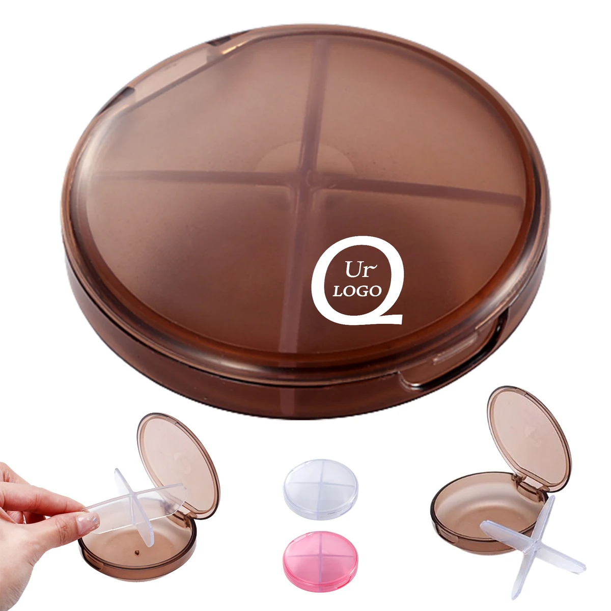 Circular Transparent Medicine Box 1