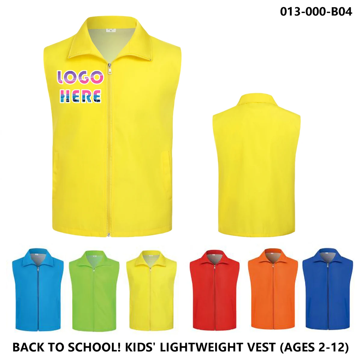Youth Group Uniforms - Durable Logo Vest 1