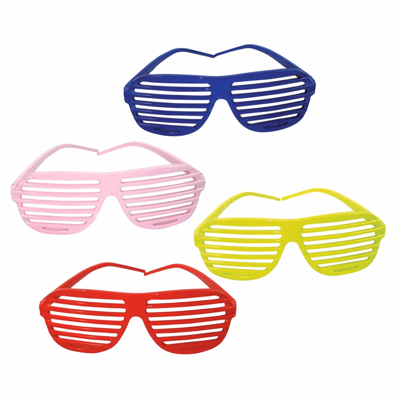 Color Slotted Fashionable Sunglasses - Party Supplies