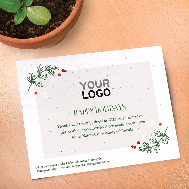 Festive Touch Plantable Donation Cards