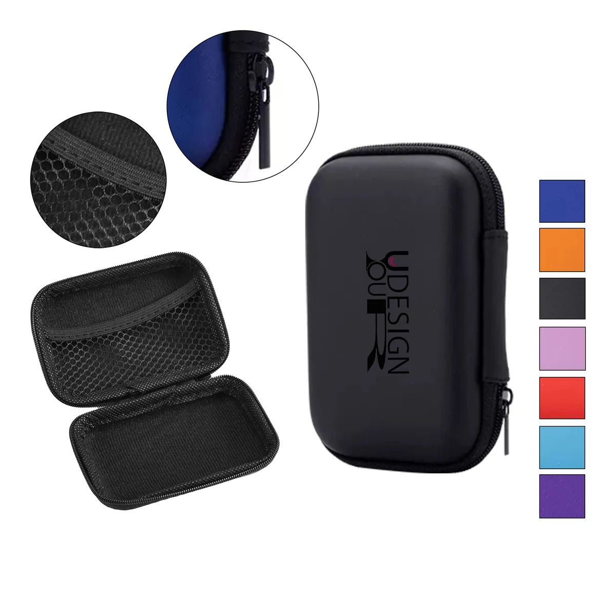 Square Headphone Storage Bag/Data Cable Storage Box 1