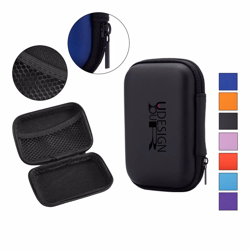 Square Headphone Storage Bag/Data Cable Storage Box