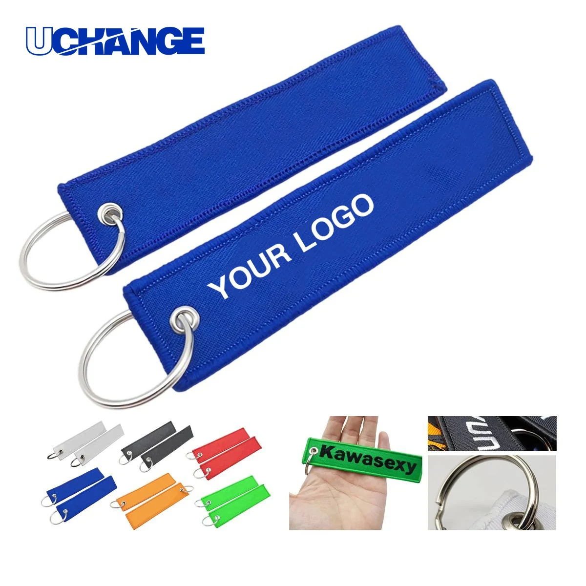 Polyester Keychain Accessory with Embroidery 1