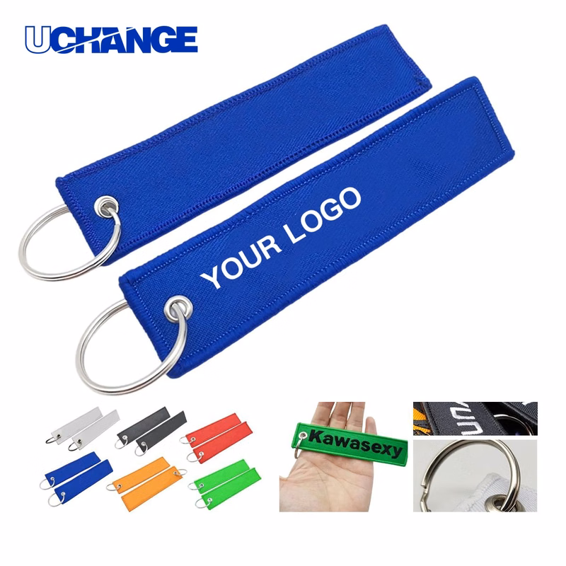 Polyester Keychain Accessory with Embroidery