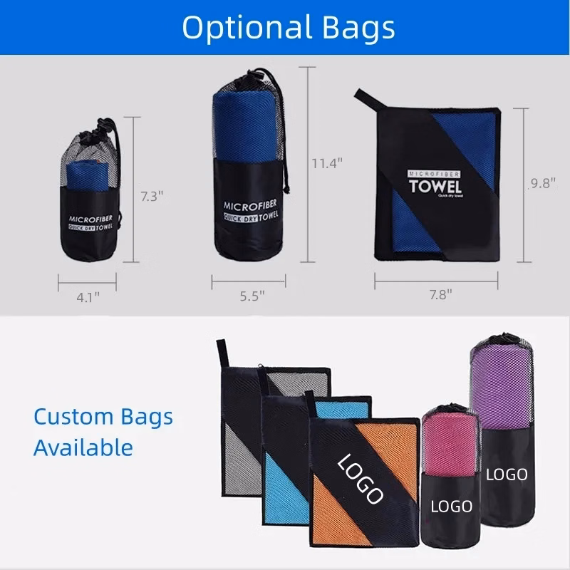 15'' x 15'' Microfiber Sport  Fast Drying Towel