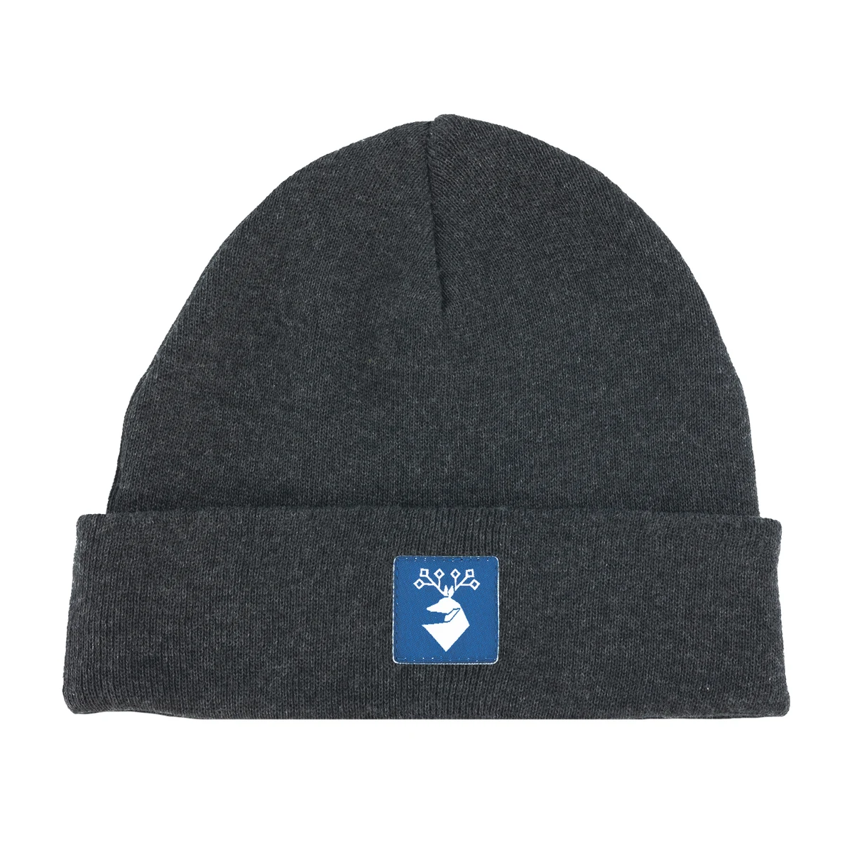 Eco Beanie w/ Sewn Woven Patch 1