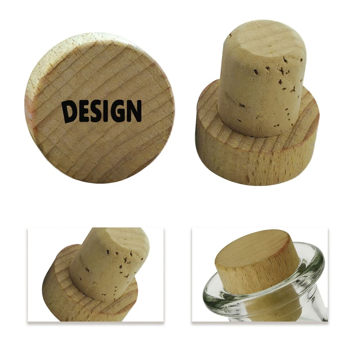 Natural Cork Wine Bottle Stopper 1