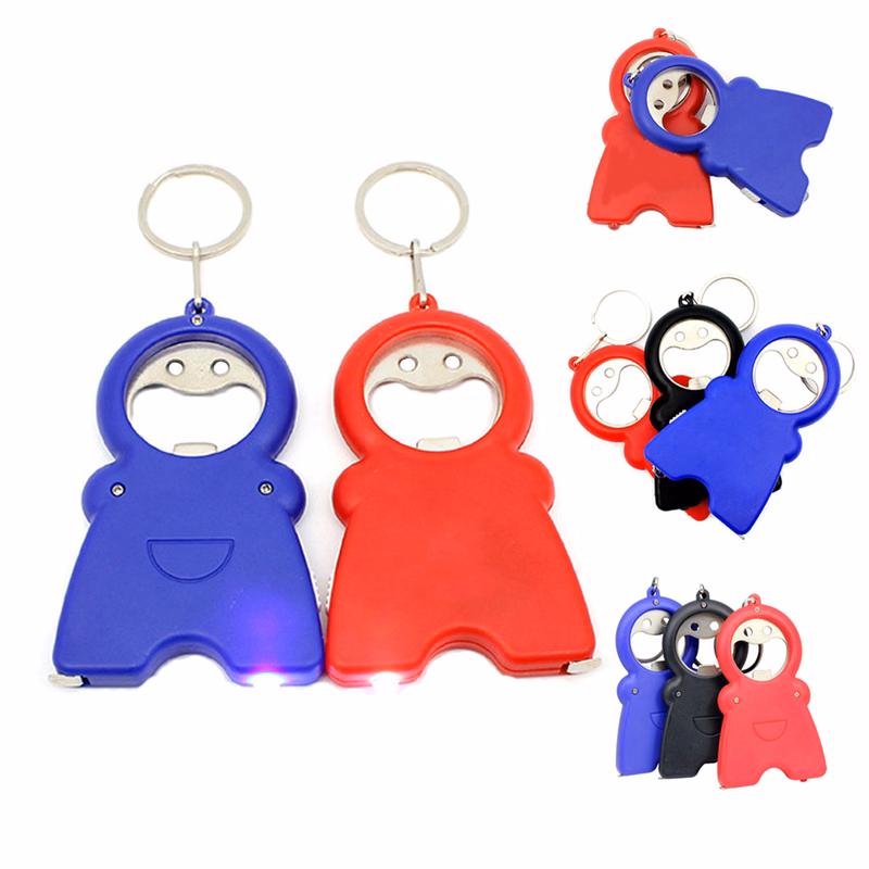 4-in-1 Keychain, Bottle Opener LED Flashlight