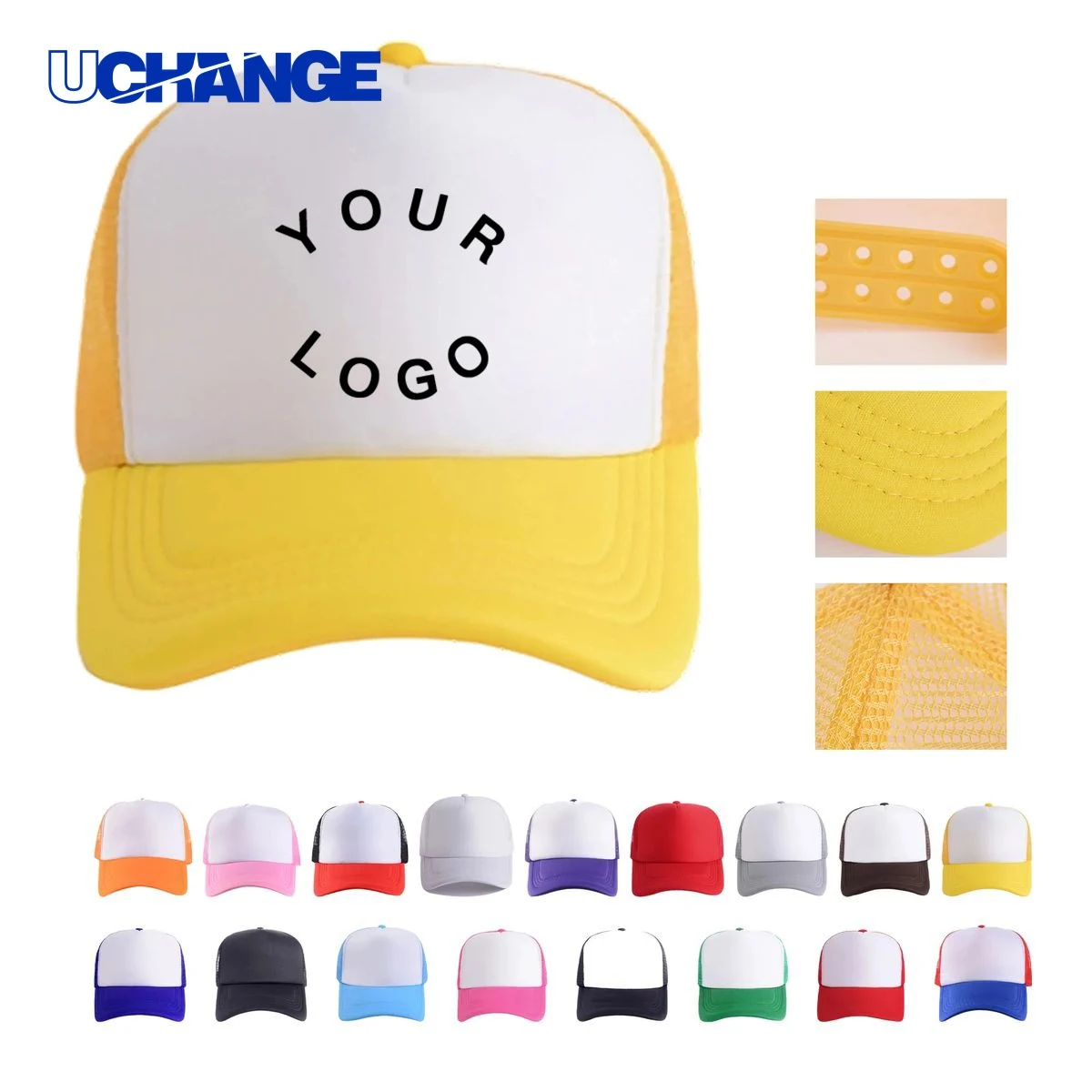 Polyester Mesh Back Trucker Cap Headwear with Foam Front 1