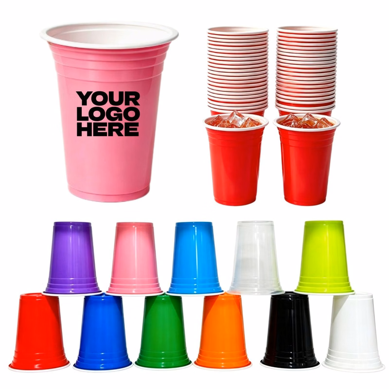 MOQ 20pcs 16oz Plastic Party Cup