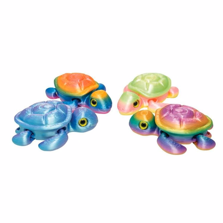 3D Printed Mini Turtles Assorted - 2.25"