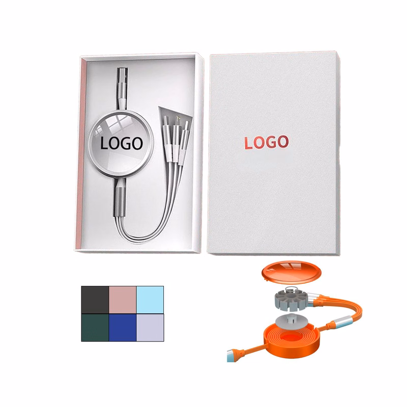 Multi Port Retract Charge Cord