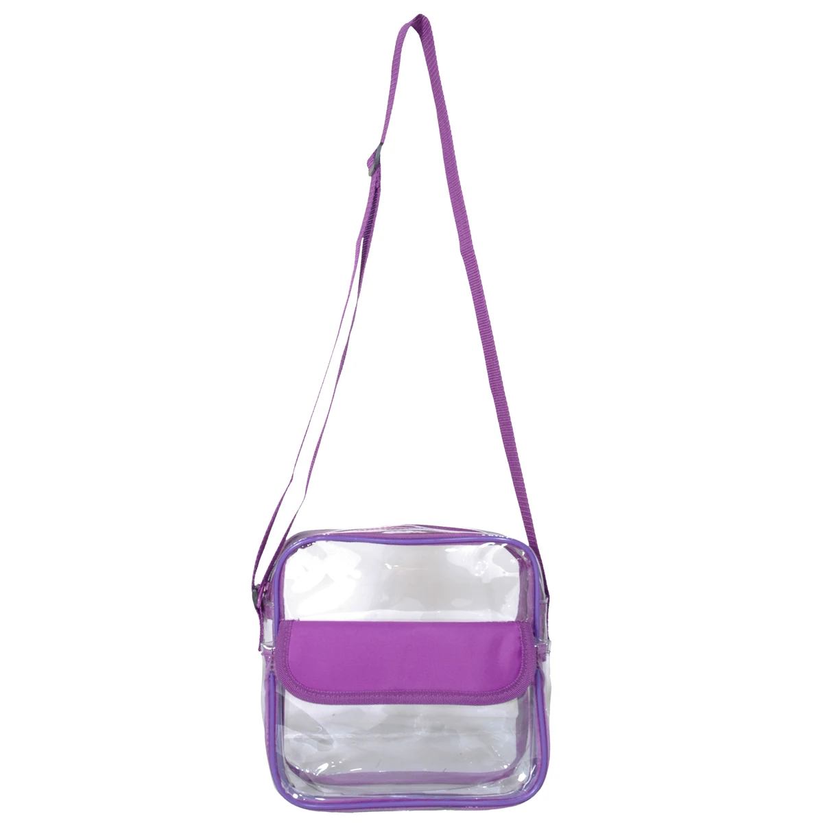 Clear Messenger Bag with Front Pocket 1