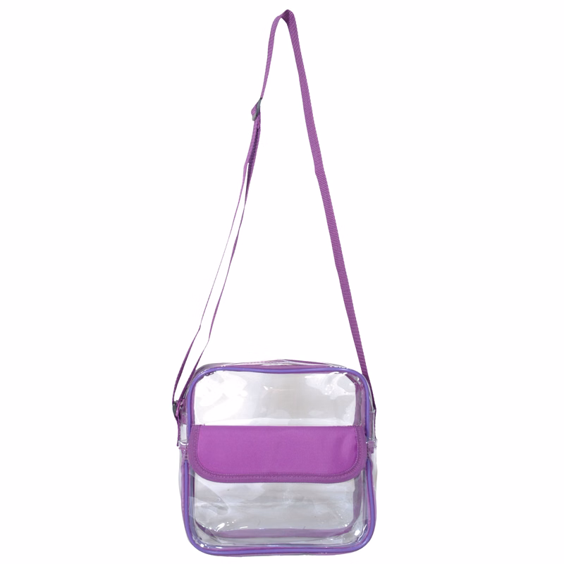 Clear Messenger Bag with Front Pocket