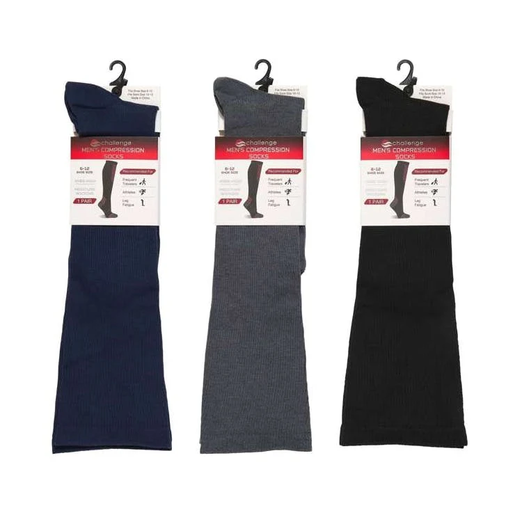 Men's Compression Knee High Socks Size 10-13 1