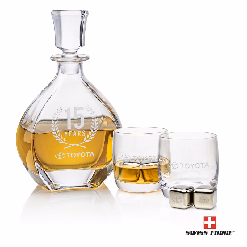 Oakville Decanter Set & Ice Cubes