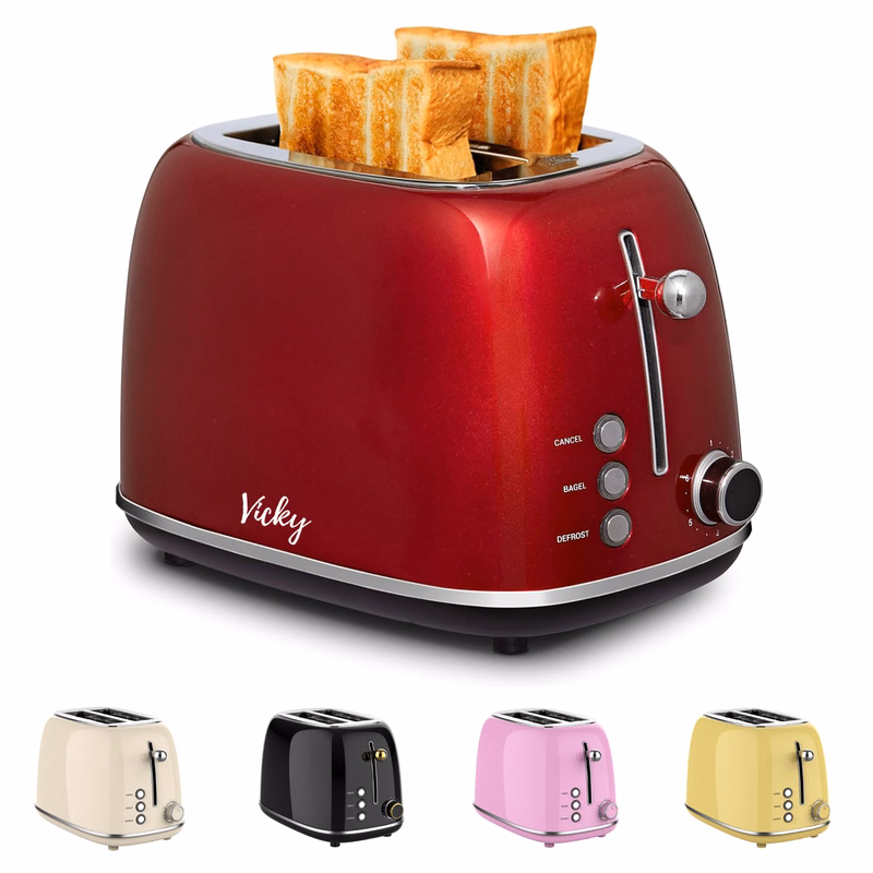 Retro Stainless Steel Toaster