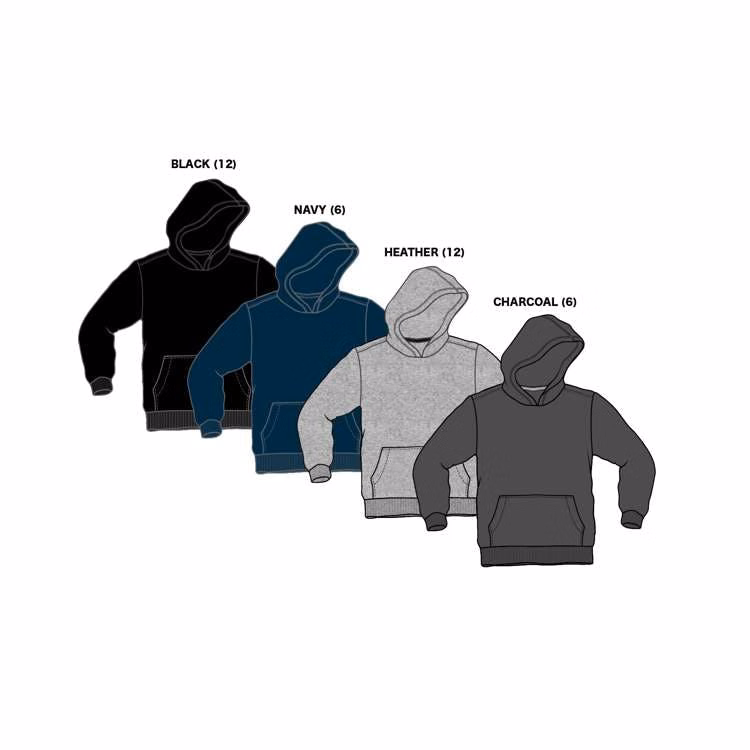 Boy's Pullover Hoodies -Sizes 8-18 Assorted Colors