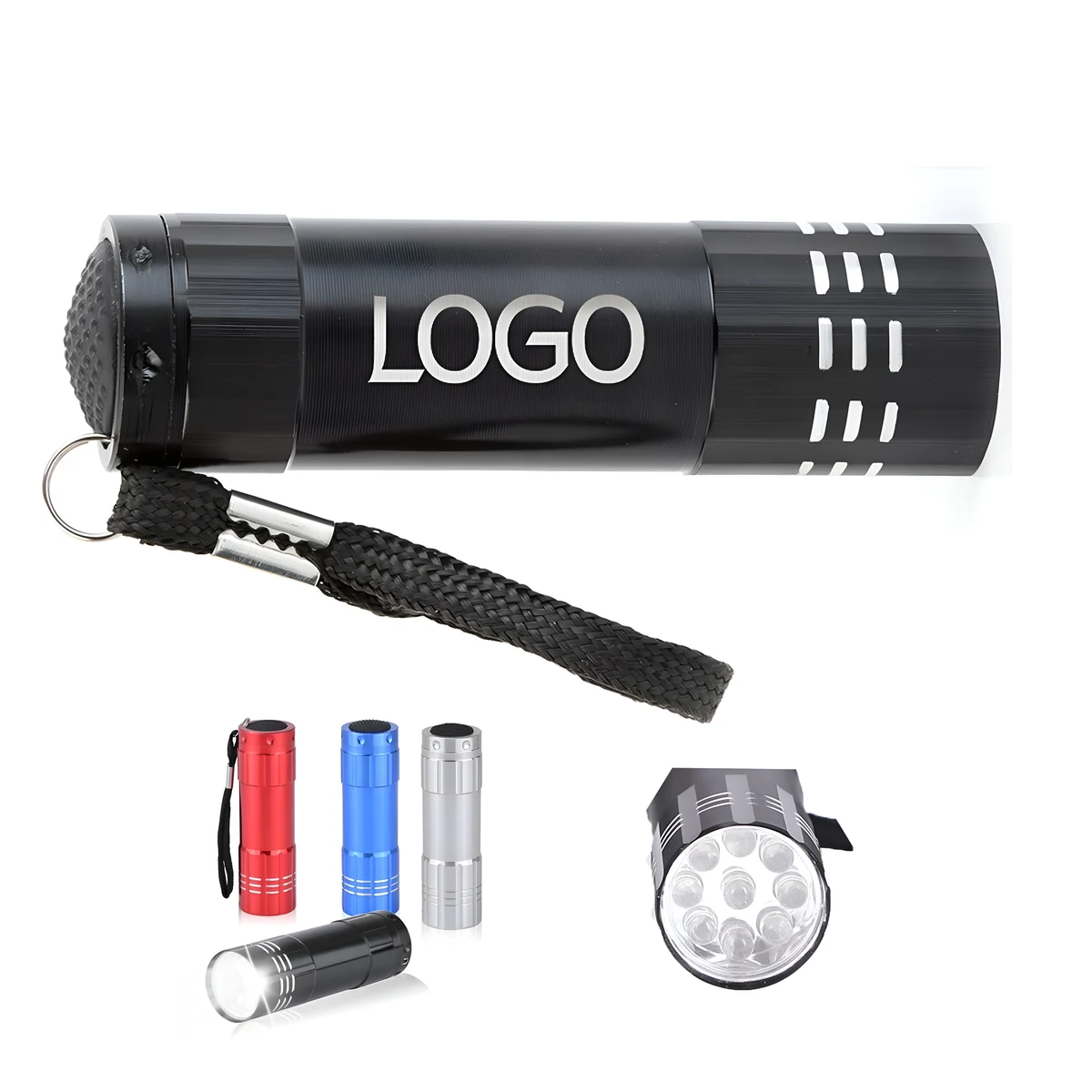Aluminum 9LED Portable Flashlight 1