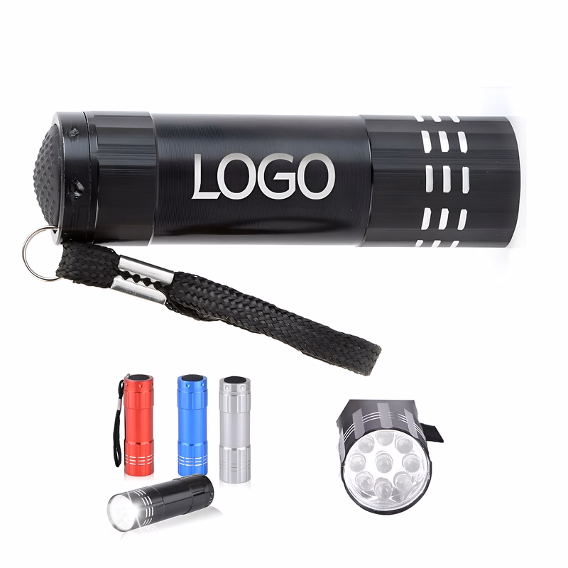 Aluminum 9LED Portable Flashlight