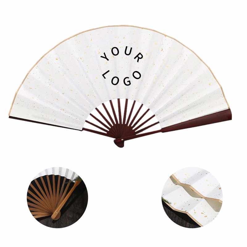 Lightweight Bamboo Style Folding Fan for Summer Use