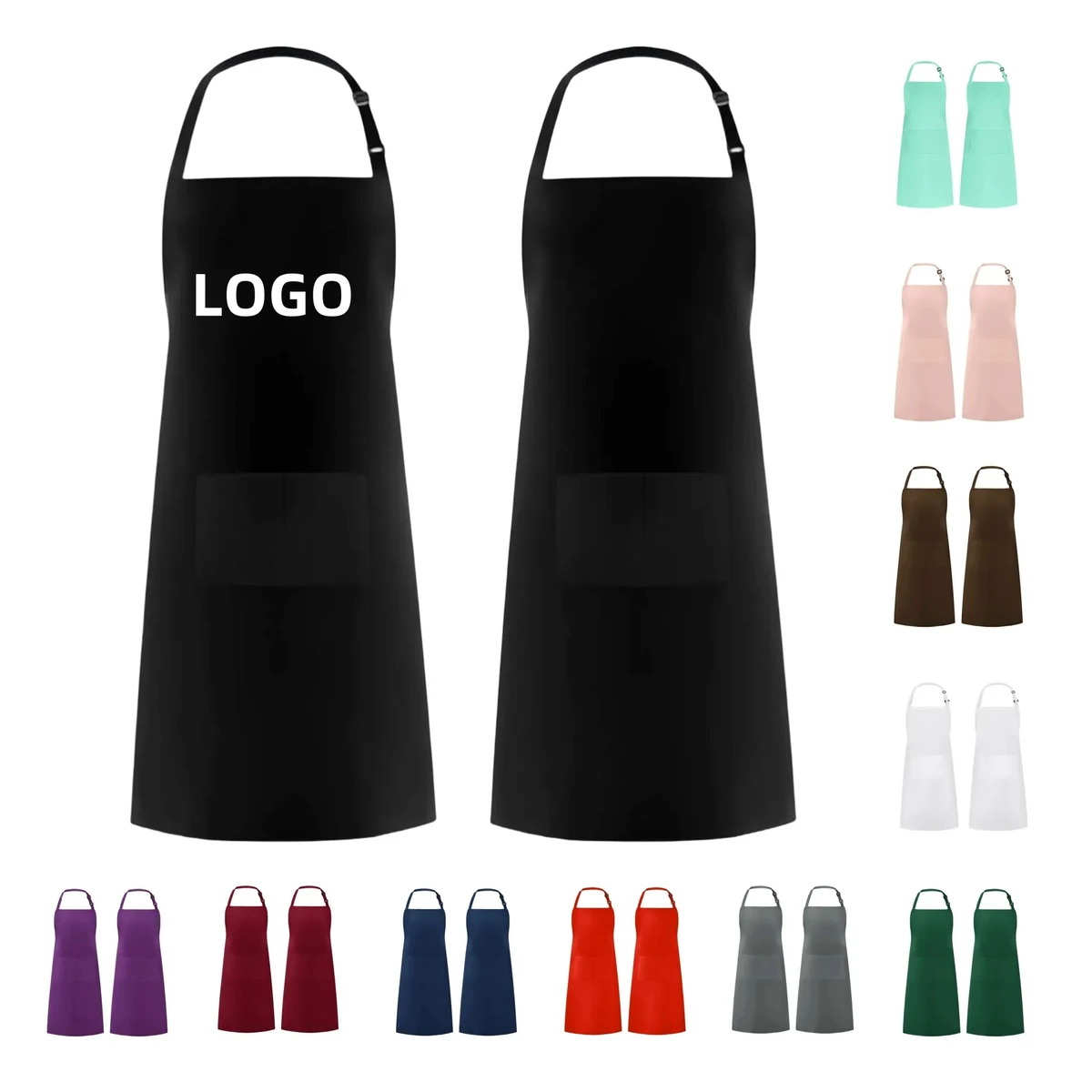 Adjustable Neck Strap Anti-Stain Apron 1