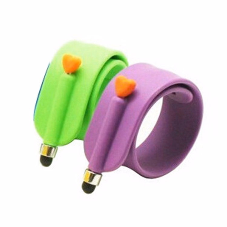 Silicone Slap Bracelet with Stylus