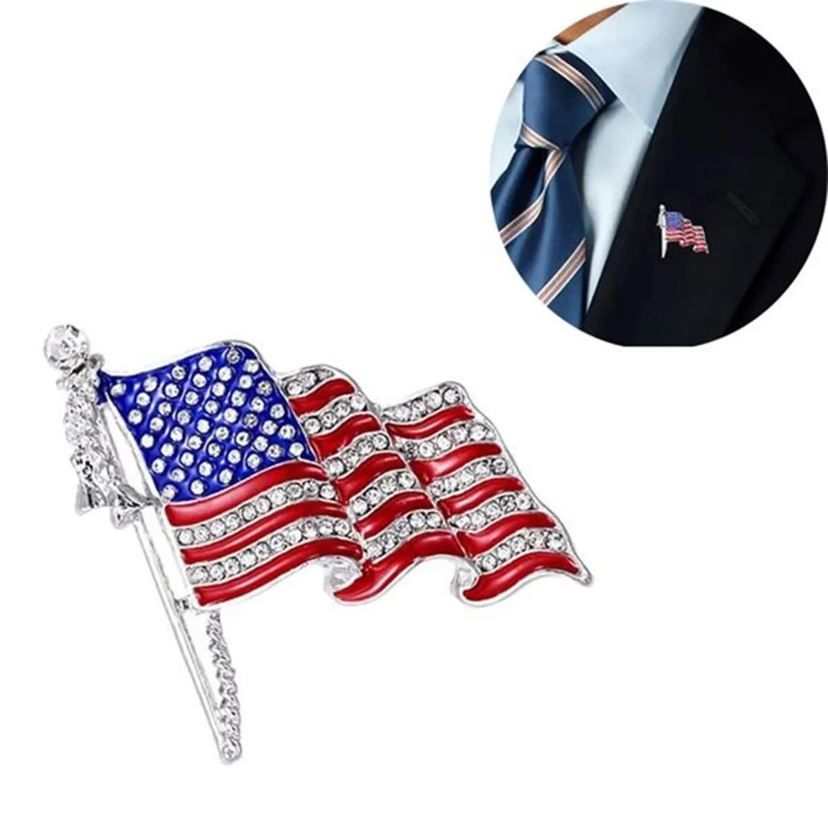 Brooch American Flag Pins 1