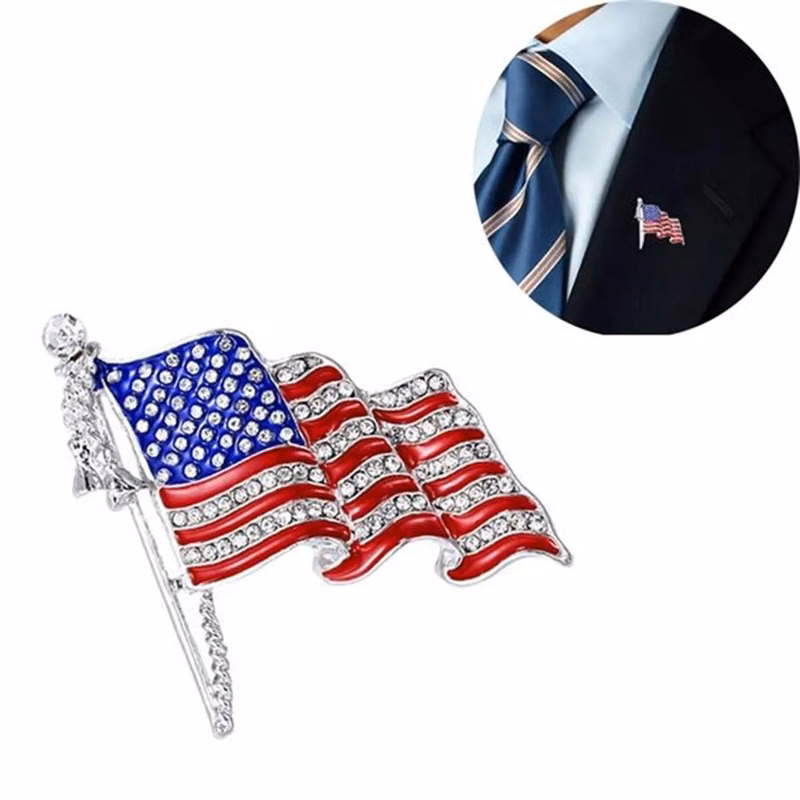 Brooch American Flag Pins