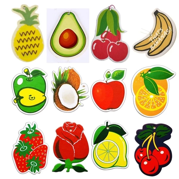 Fruit Shape Scent Paper Car Air Freshener 1