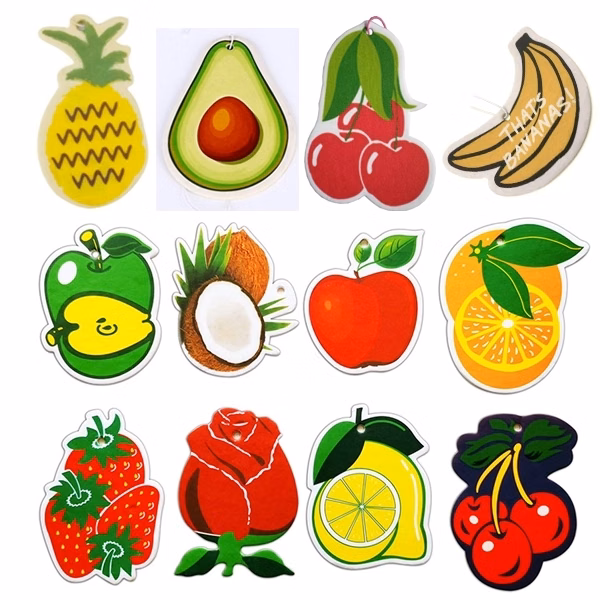 Fruit Shape Scent Paper Car Air Freshener