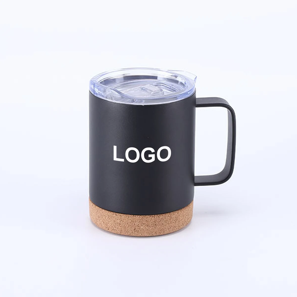12oz Insulated Mug with Cork Bottom 1