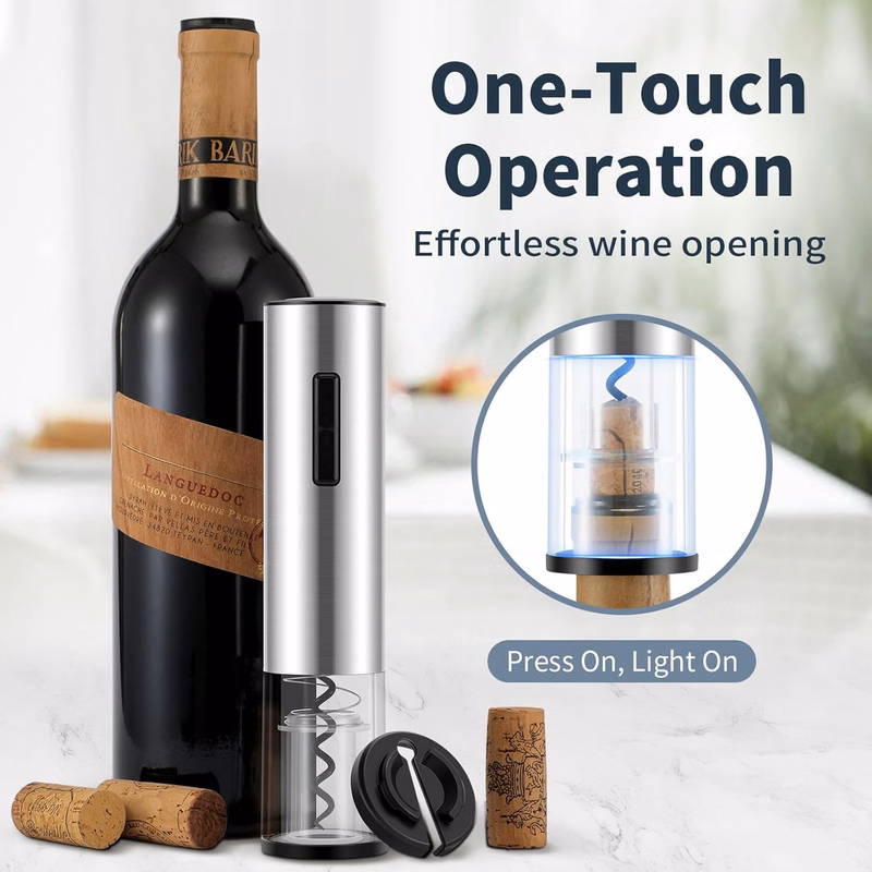 Electric Wine Bottle Opener Stainless Steel