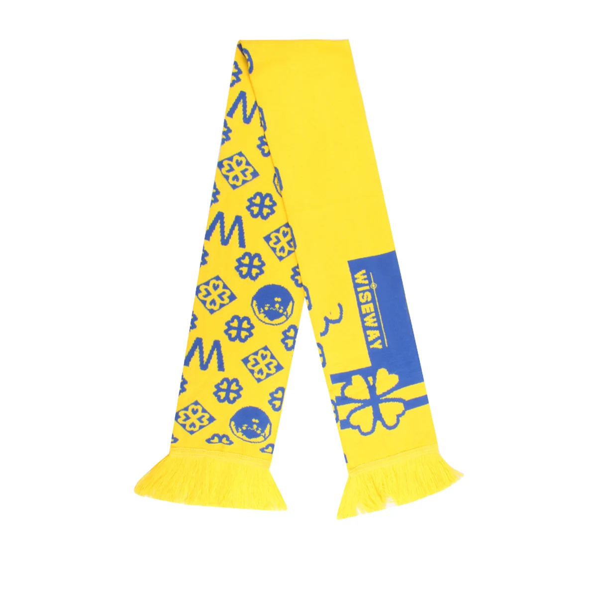 Jacquard Pattern Knit Scarf 1