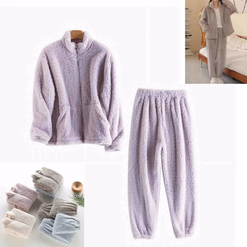Autumn And Winter Flannel Pajamas Set